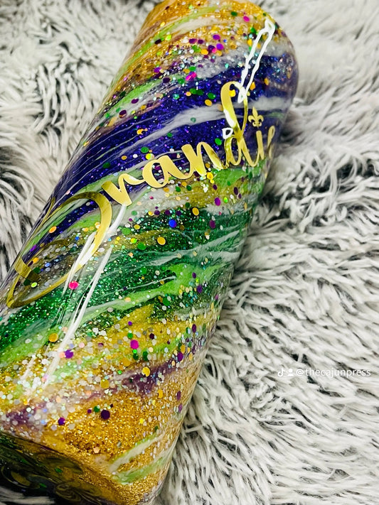 MARDI GRAS MILKY WAY TUMBLER