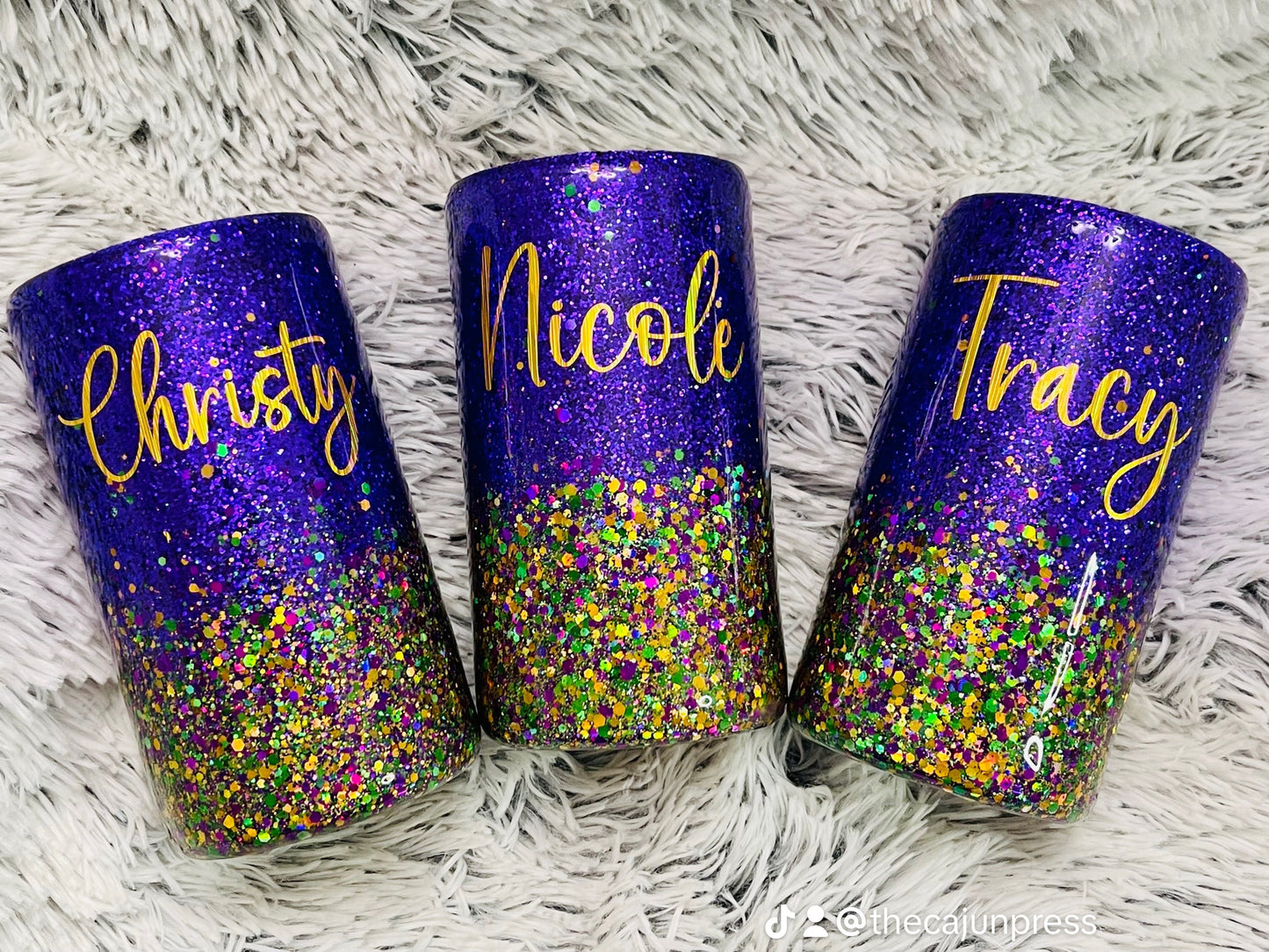 MARDI GRAS TUMBLER-LAISSEZ LES BON TEMPS ROULER